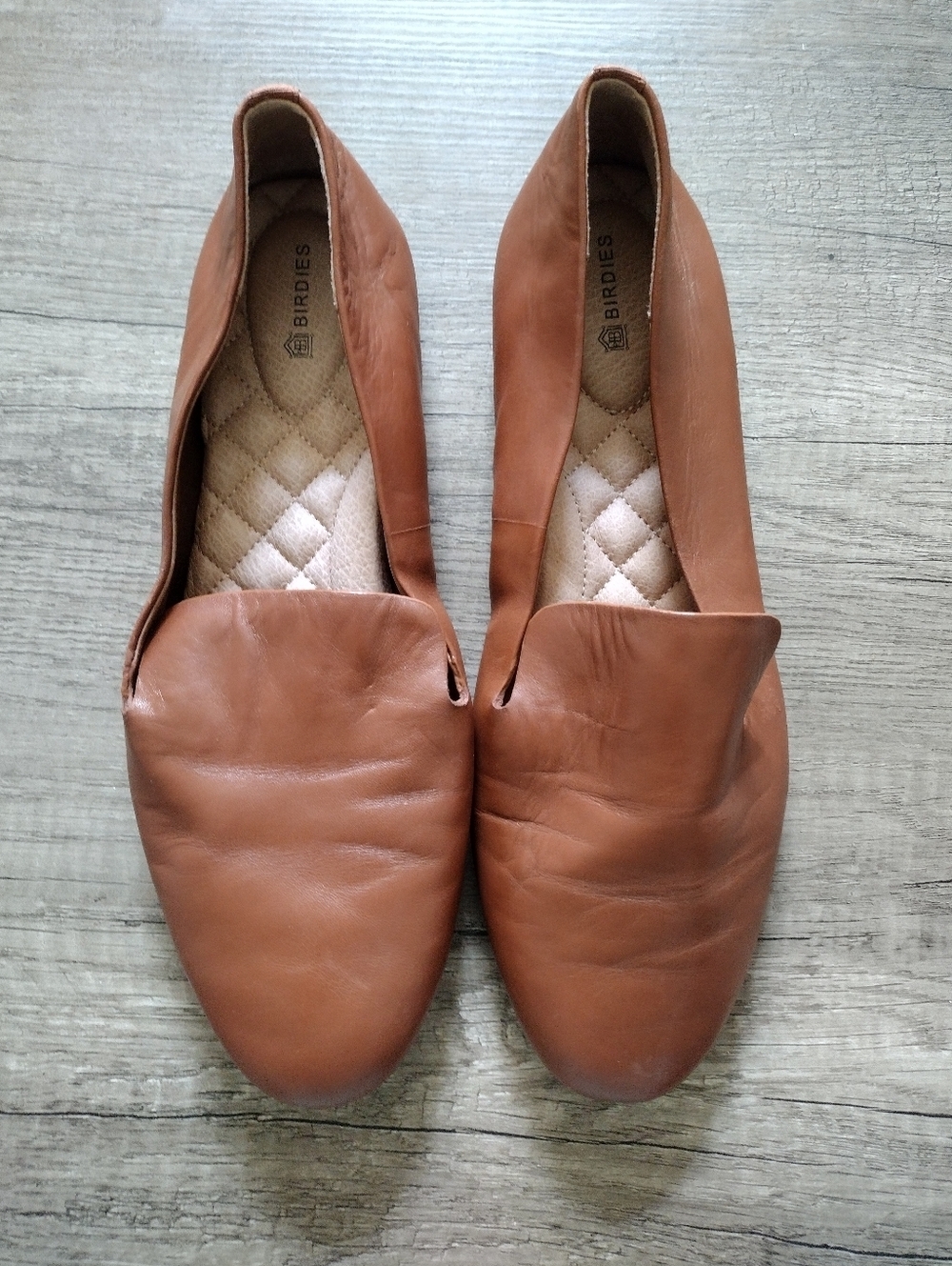 Birdies The Starling Loafer Comfort Cognac Leather Size 10